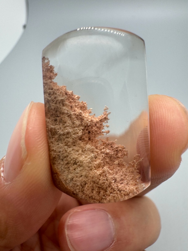 定制款粉幽灵方牌水晶19.5*32.2*11.8