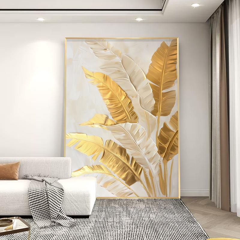 奶油风沙发背景墙落地画玄关楼梯挂画客厅装饰画高级感餐边柜摆画
