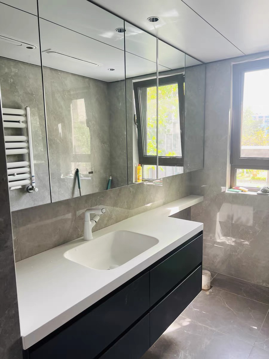 现代简约陶瓷一体盆浴室柜卫生间洗脸盆洗漱台