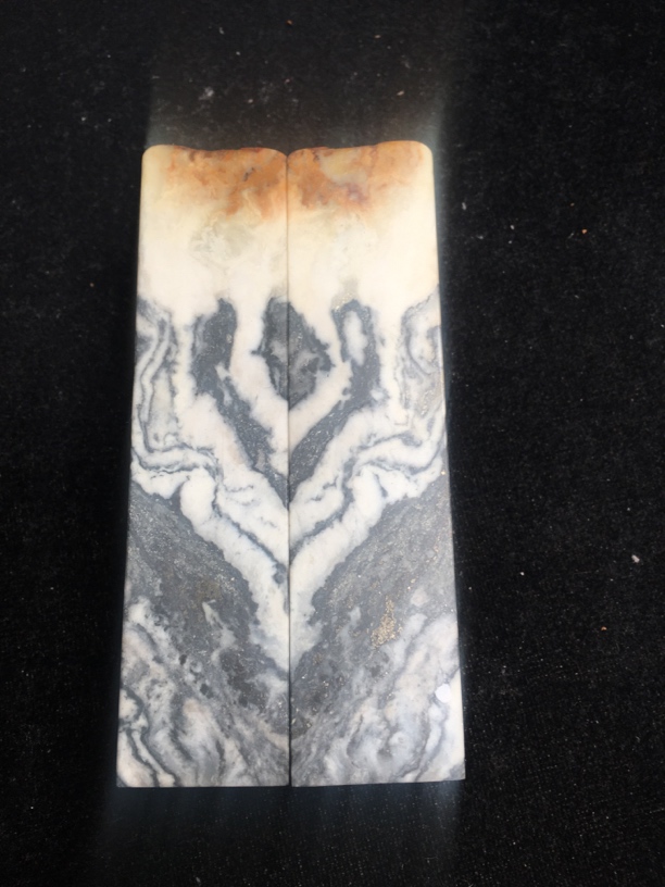 昌化石，对章，图案好看，俏色