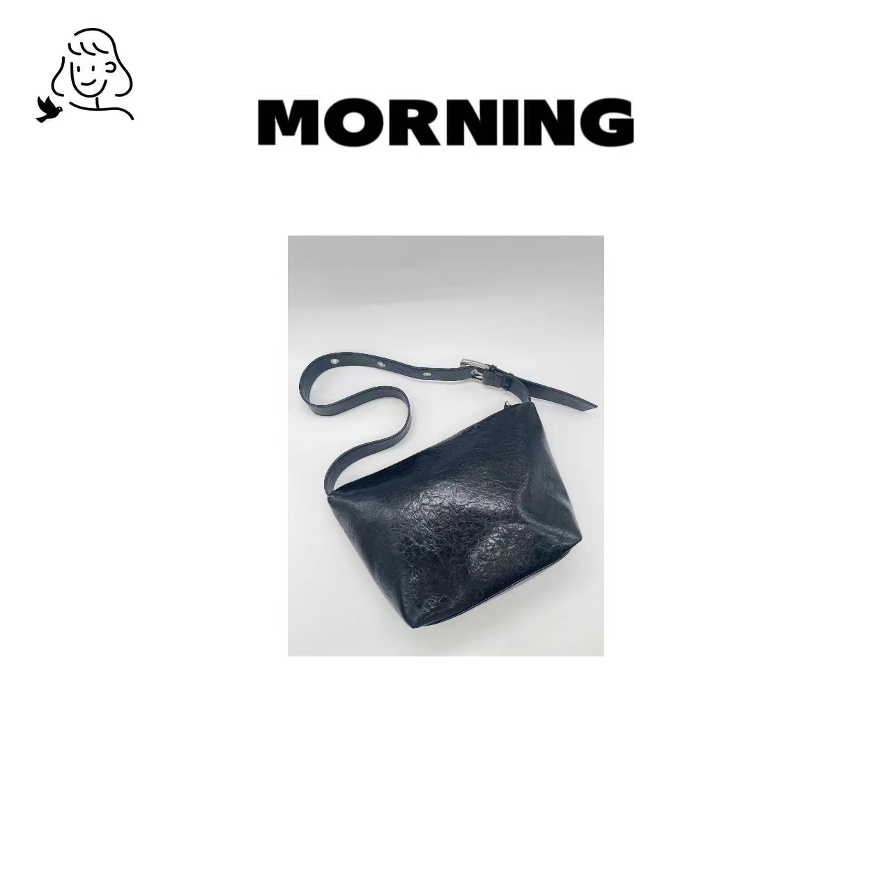 早安日记morning#286-1小众时尚女士气质单肩斜挎包