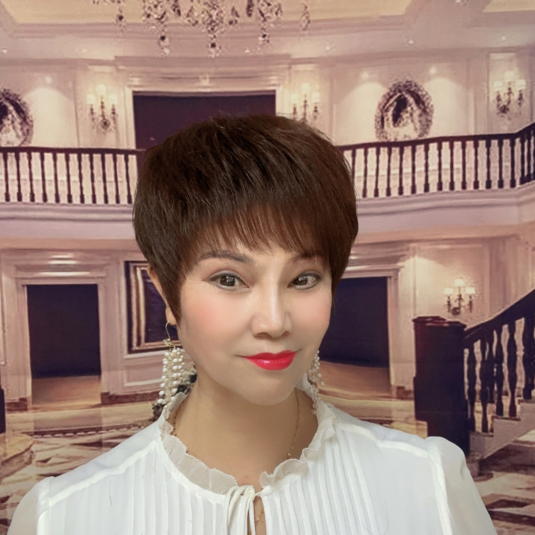 【57号】云鬓改全真人发手工钩织双递针短款时尚纹理假发