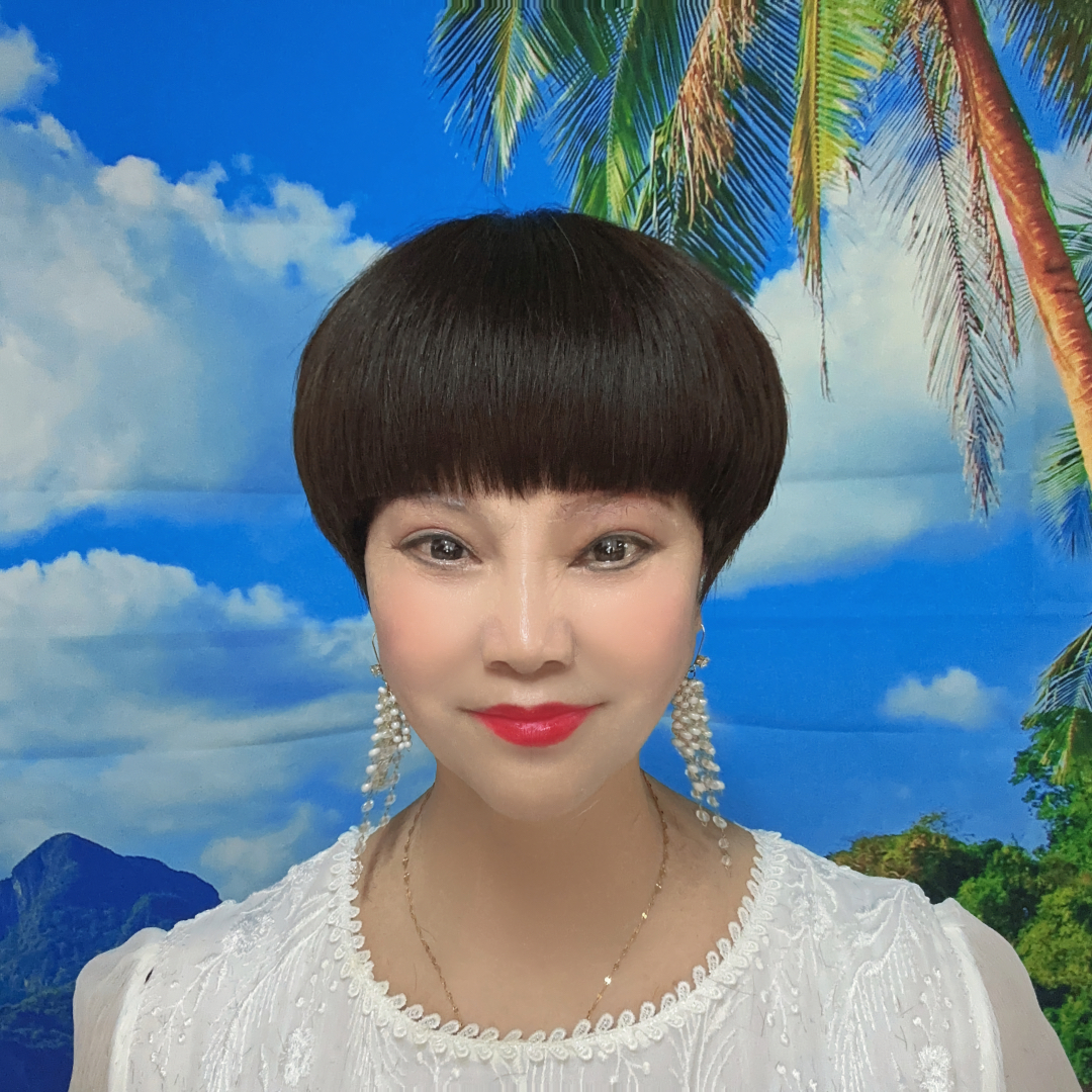 【55号】云鬓改全真人发手工钩织双递针短款减龄蘑菇头假发