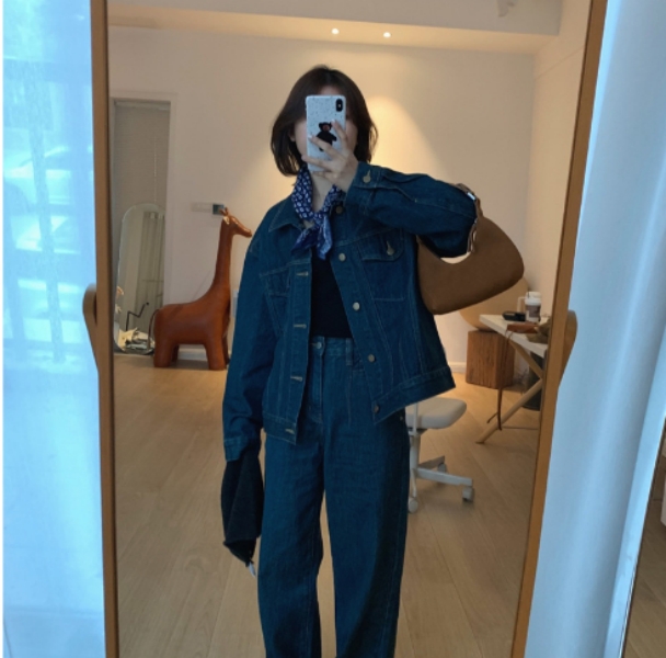 New Merry2024新款新色牛仔外套时尚百搭女