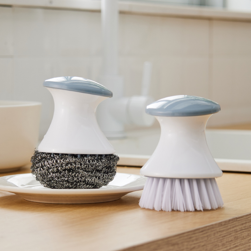 麦昆家用锅刷不脏手不伤锅钢丝球不掉丝多功能碗刷去污防油清洁刷