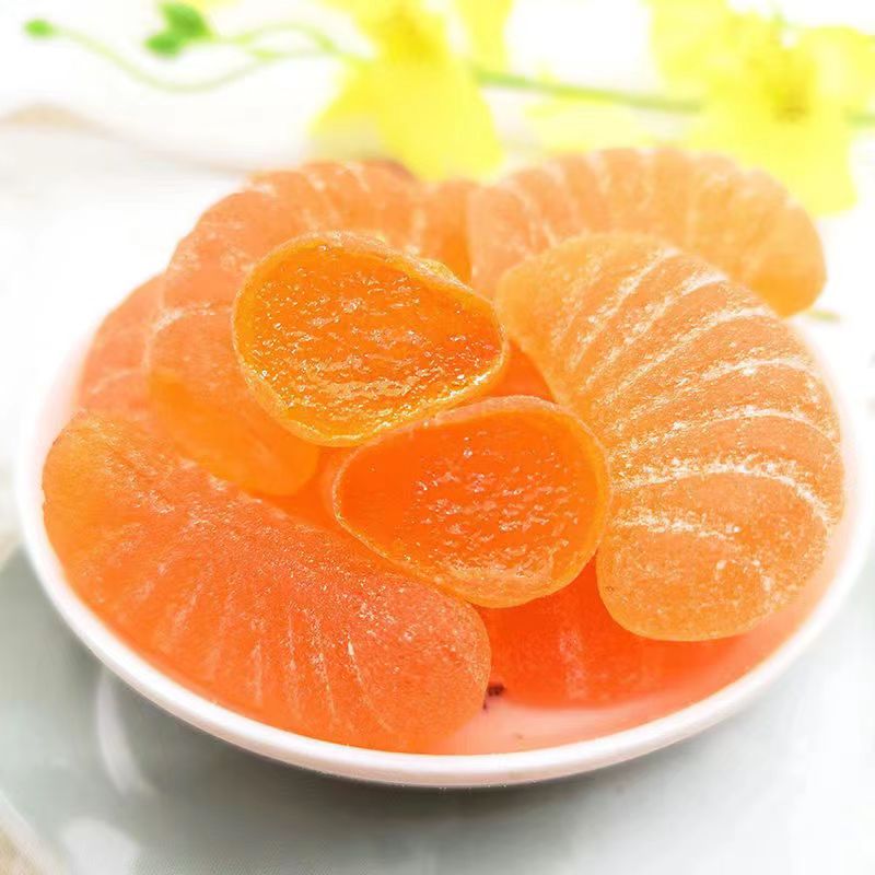 橘子糖儿童水果软糖QQ弹休闲小糖果童年怀旧软糖婚庆喜糖年货糖块