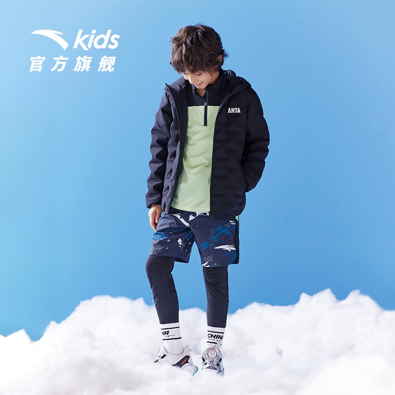 安踏儿童羽绒服男女童羽绒服冬季防风大童羽绒官方旗舰A37247912