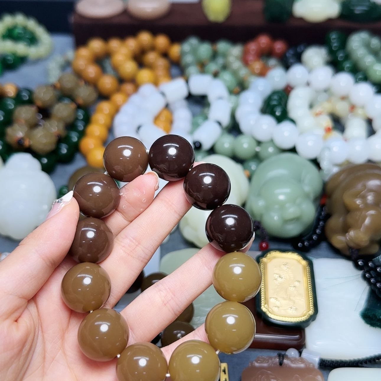 【闪购商品】和田玉挂件未镶嵌俊***2