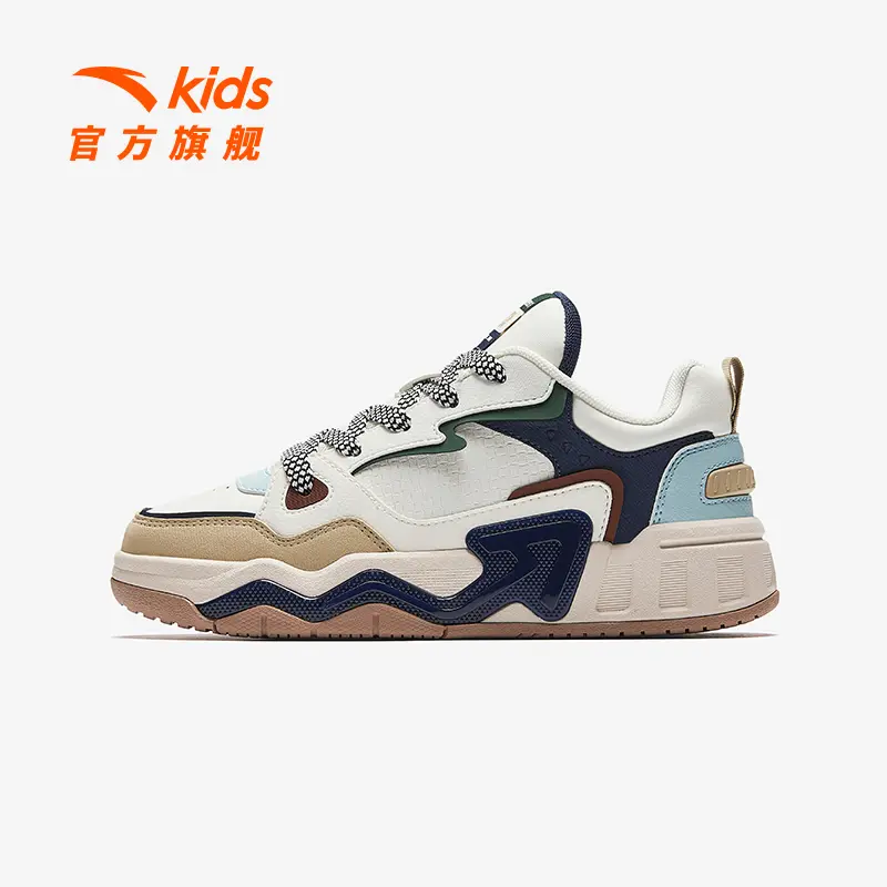 安踏儿童男大童冬季新款百搭时尚休闲板鞋潮流复古潮鞋舒适