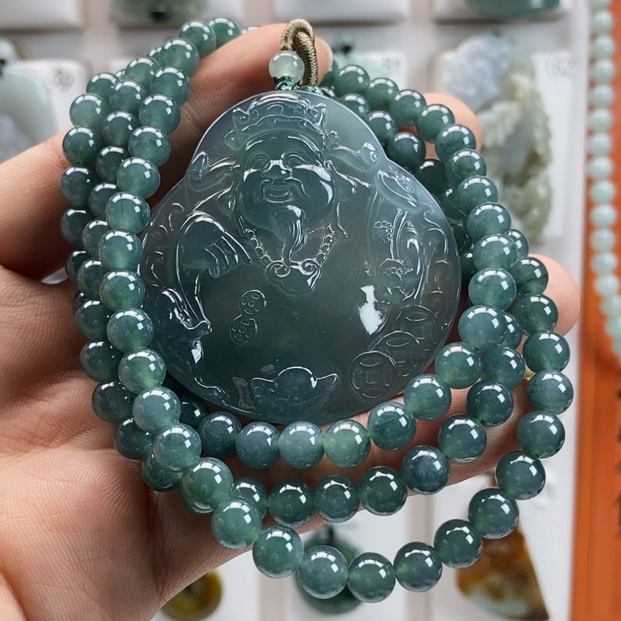 【闪购商品】翡翠颈饰未镶嵌德**鑫