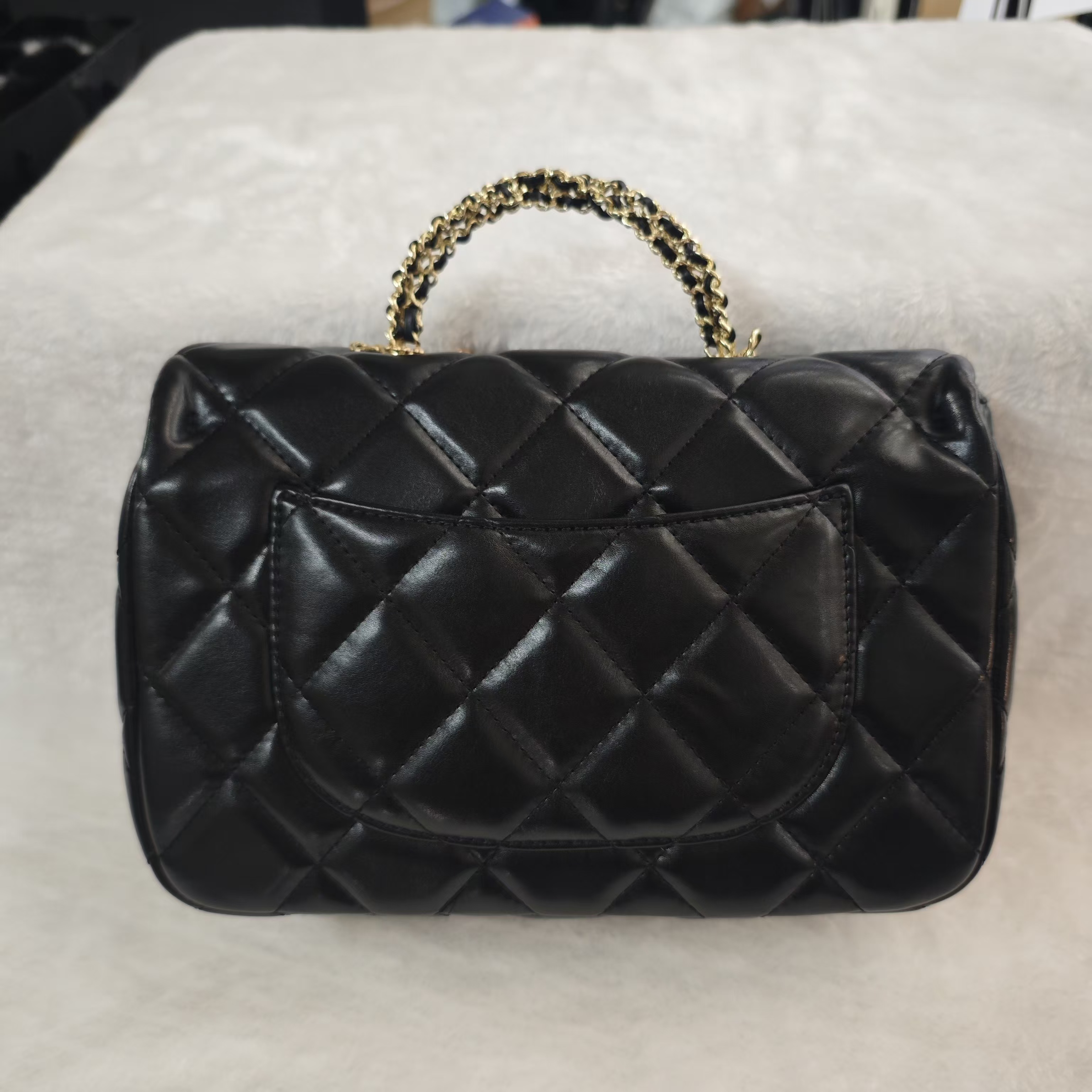 黑色时尚百搭链条手提包