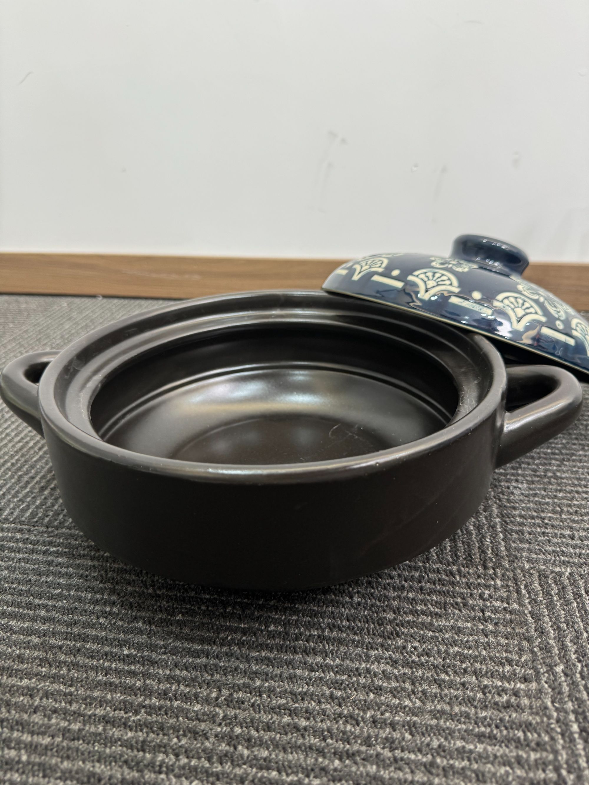 【瑕疵】302黑梅花砂锅2.5升砂锅陶瓷砂锅干烧炖菜陶瓷煲瑕疵款