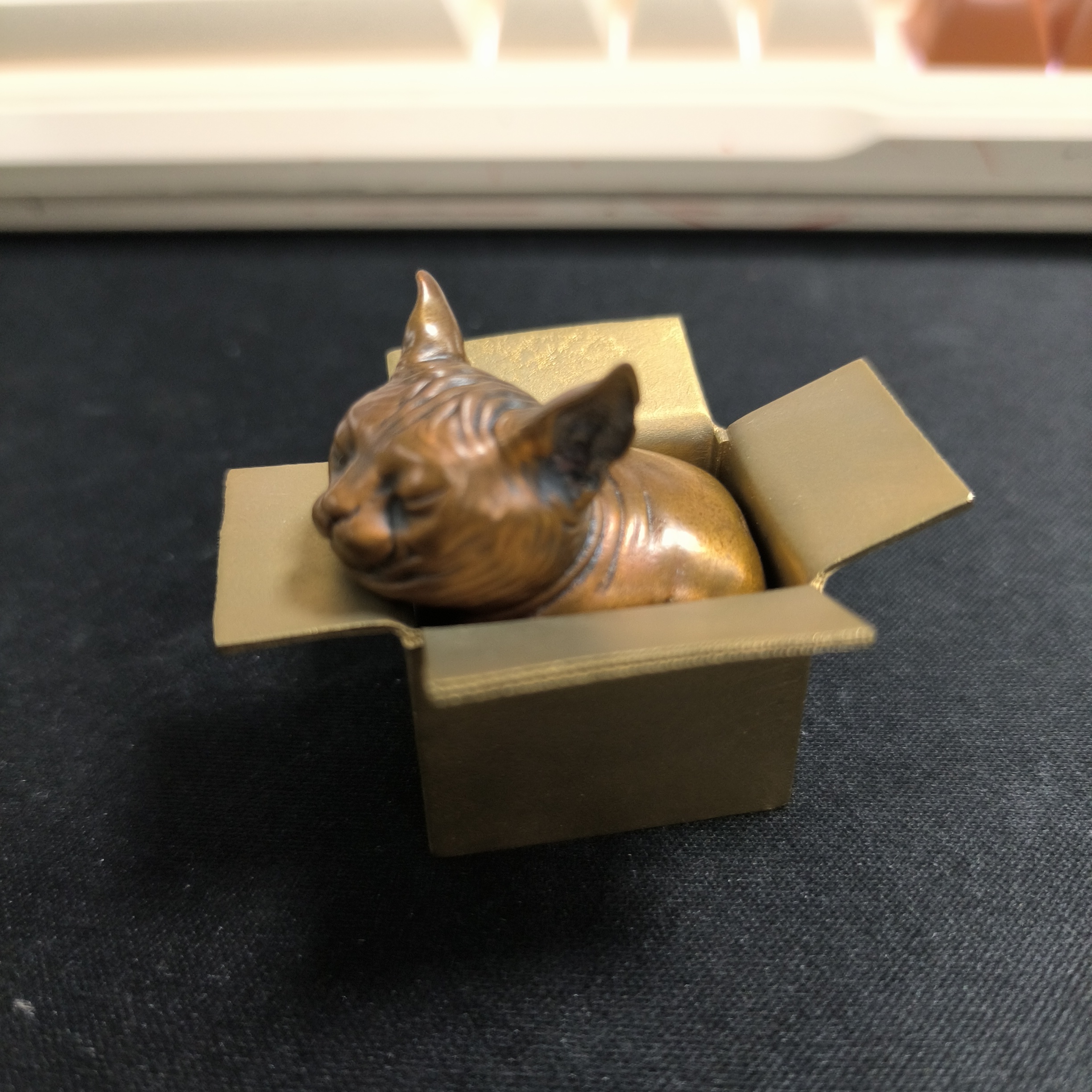 乐阳 箱子猫紫铜+黄铜