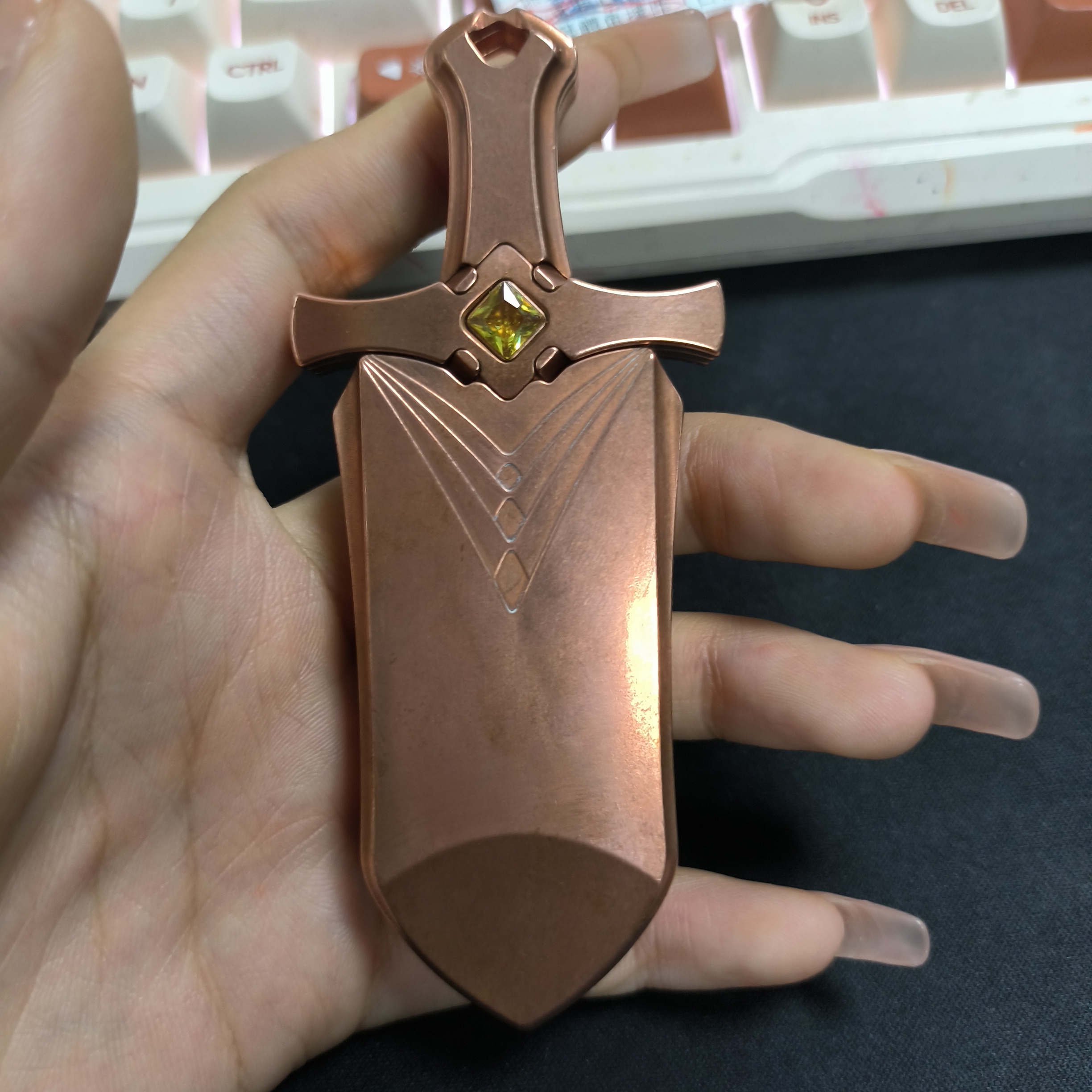 乐阳 紫铜素剑 海中剑