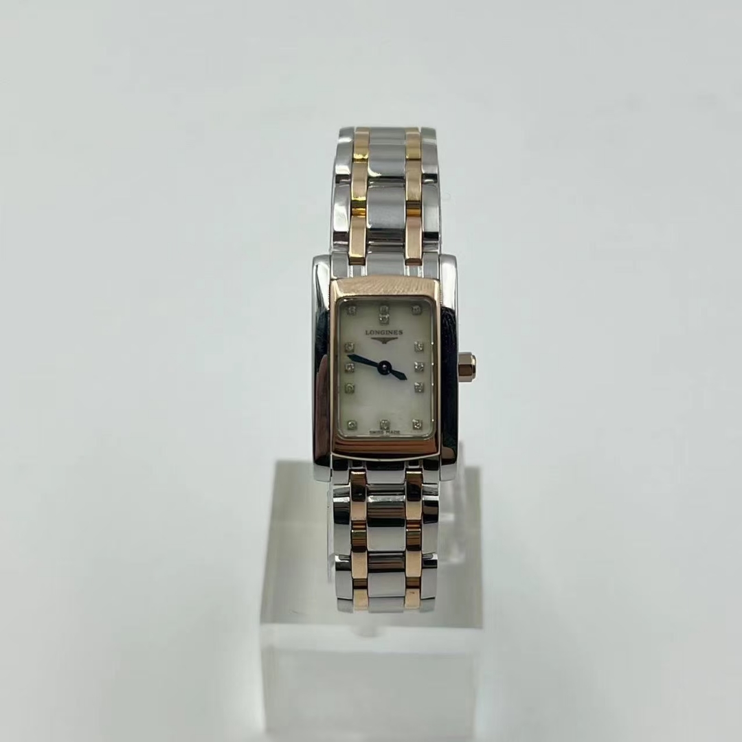 95新 Longines/浪琴 浪琴黛卓维纳系列/表经16*20mm/全套/石英