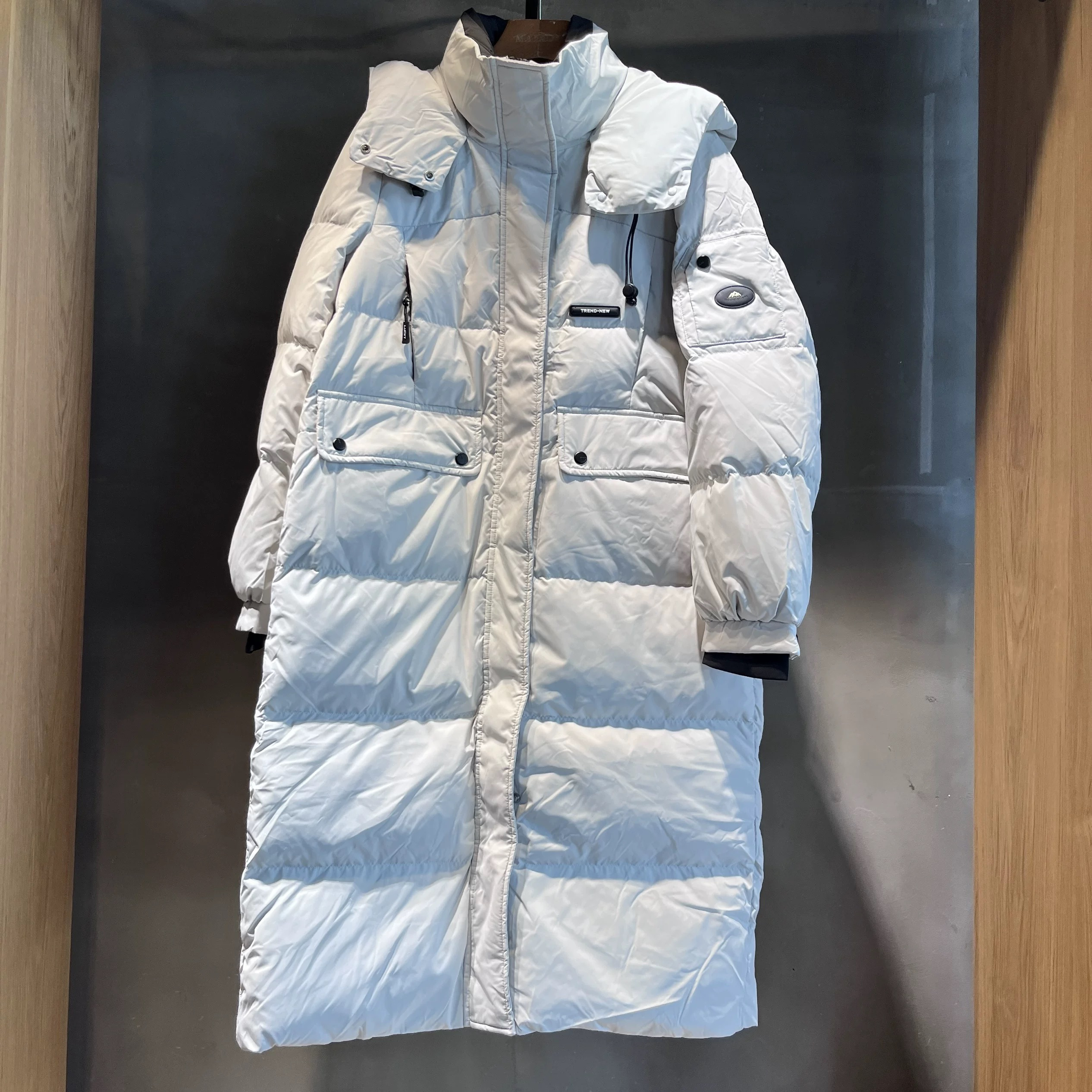 麦寻YRLZQ010长款过膝羽绒服百搭简约大气高级感时尚厚外套冬