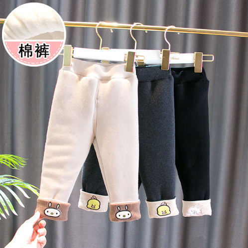 新款女童打底裤秋冬装棉裤韩版洋气女宝宝加绒加厚夹棉打