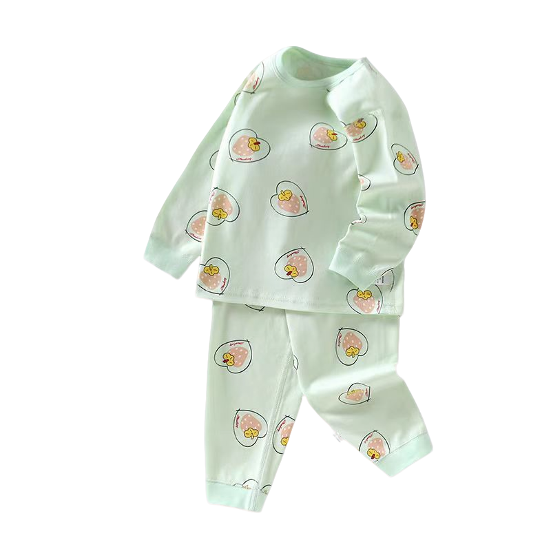 7月27-德绒套装内衣套装男女童男女宝宝圆领长袖套春秋分体