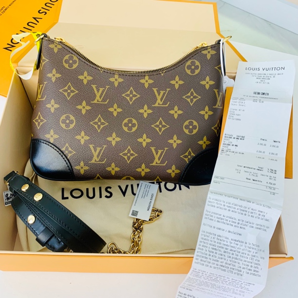 未使用 LouisVuitton/路易威登 黑牛角 单肩包 