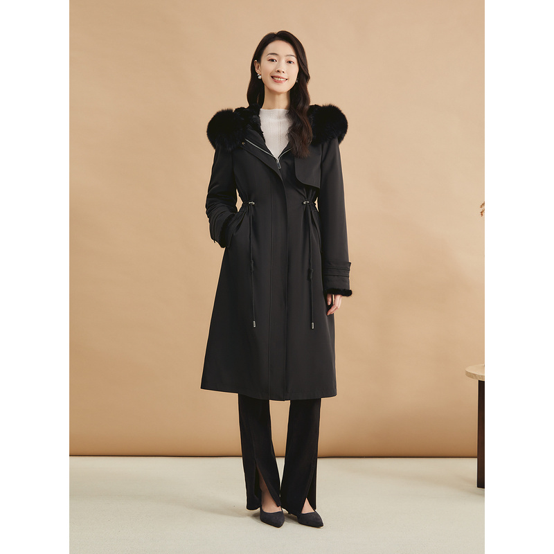 YINER音儿专选冬季新款保暖气质百搭女士真皮皮草8C64509056