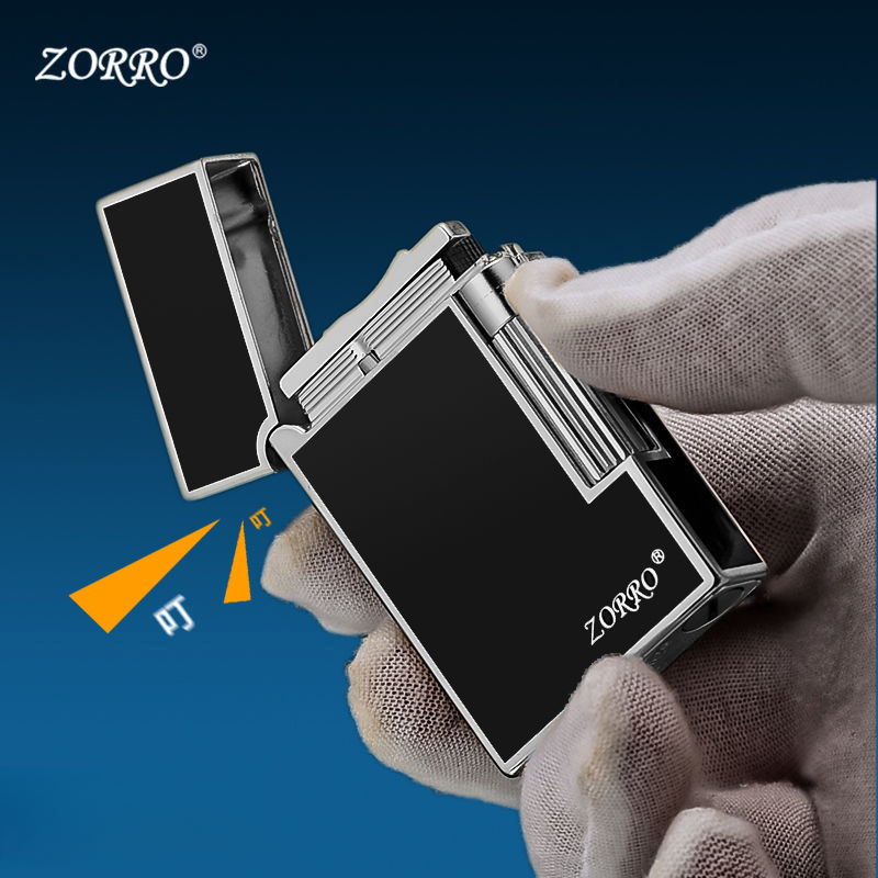 ZORRO佐罗正品侧滑朗声打火机煤油钢琴音高档实用商务男士礼物