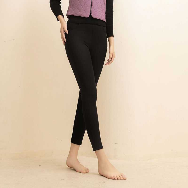 213秋冬加绒加厚棉裤特护打底女士外穿宽松修身保暖吉美羊高腰