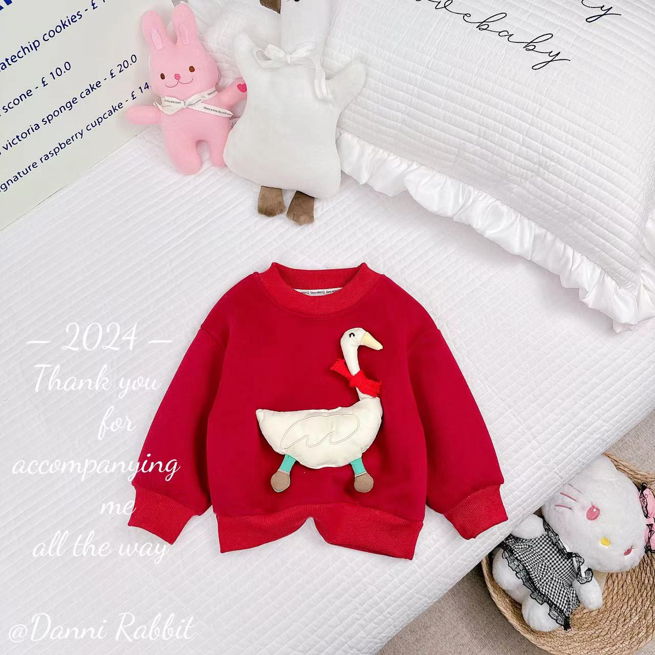 *奥利绒保暖+敲可爱立体玩偶*儿童冬款卡通卫衣 D-W293