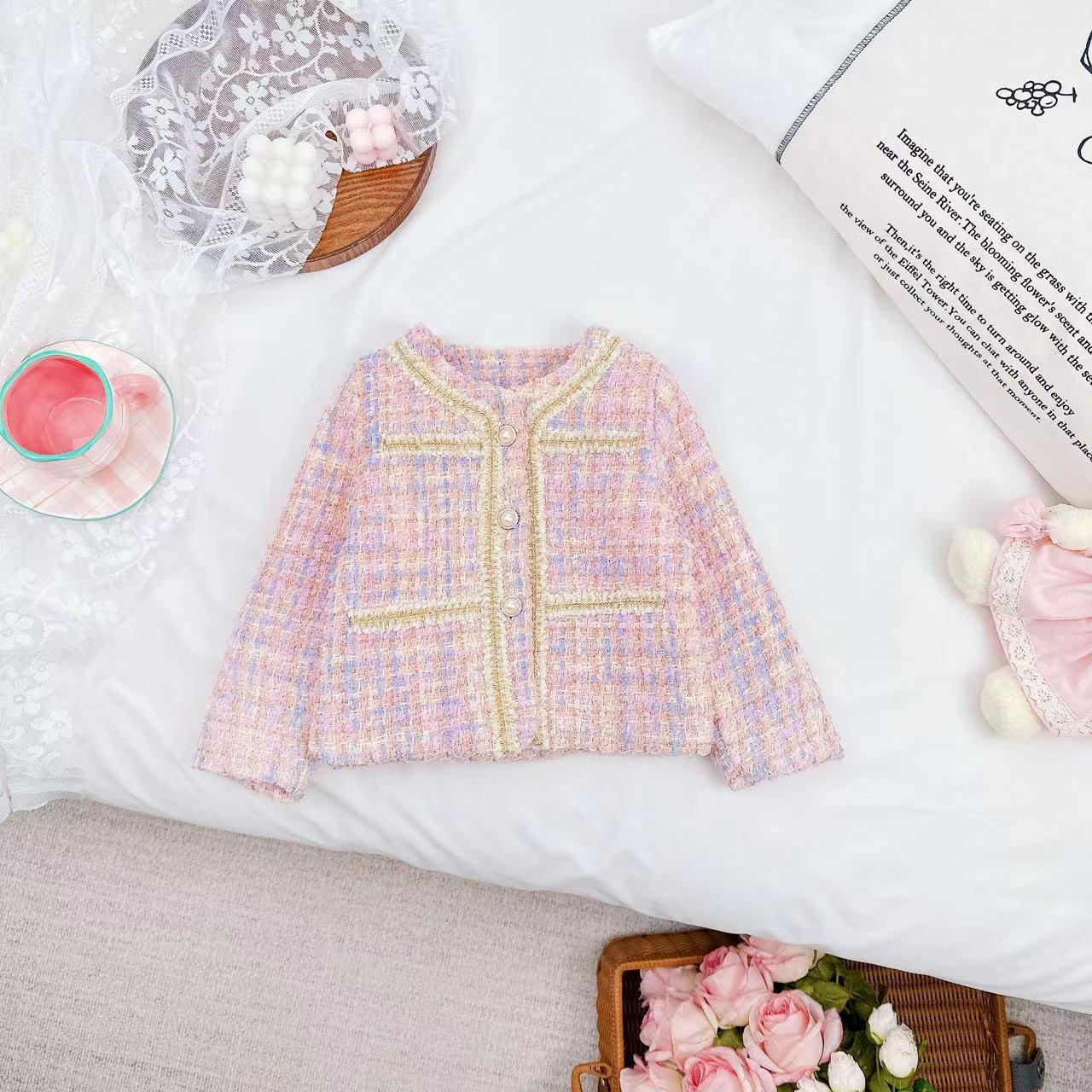 2024春秋新品小香风儿童外套 （不建议机洗）D-T94