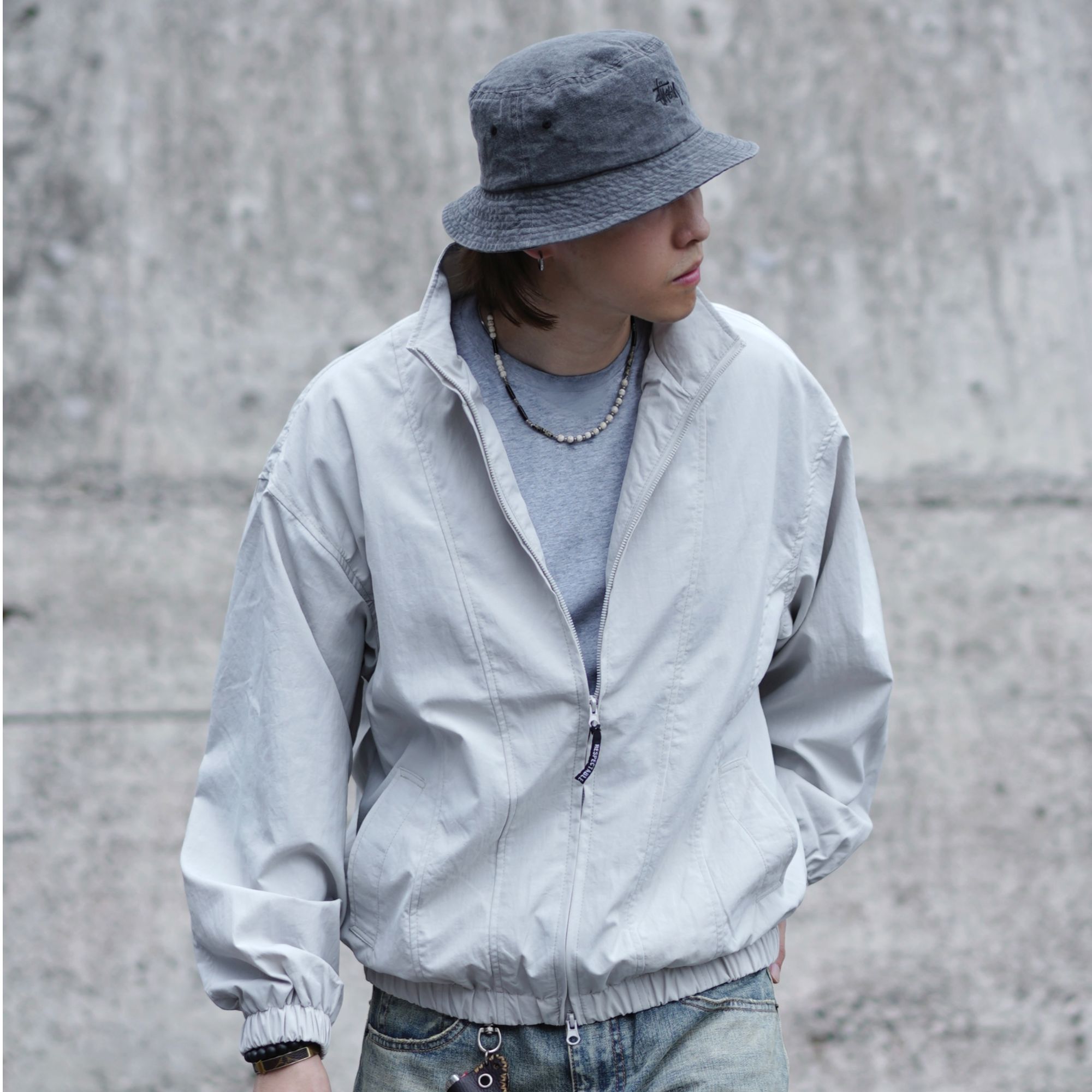 【清仓No退No换】高级极简短宽速干防水抗三防双拉链立领夹克