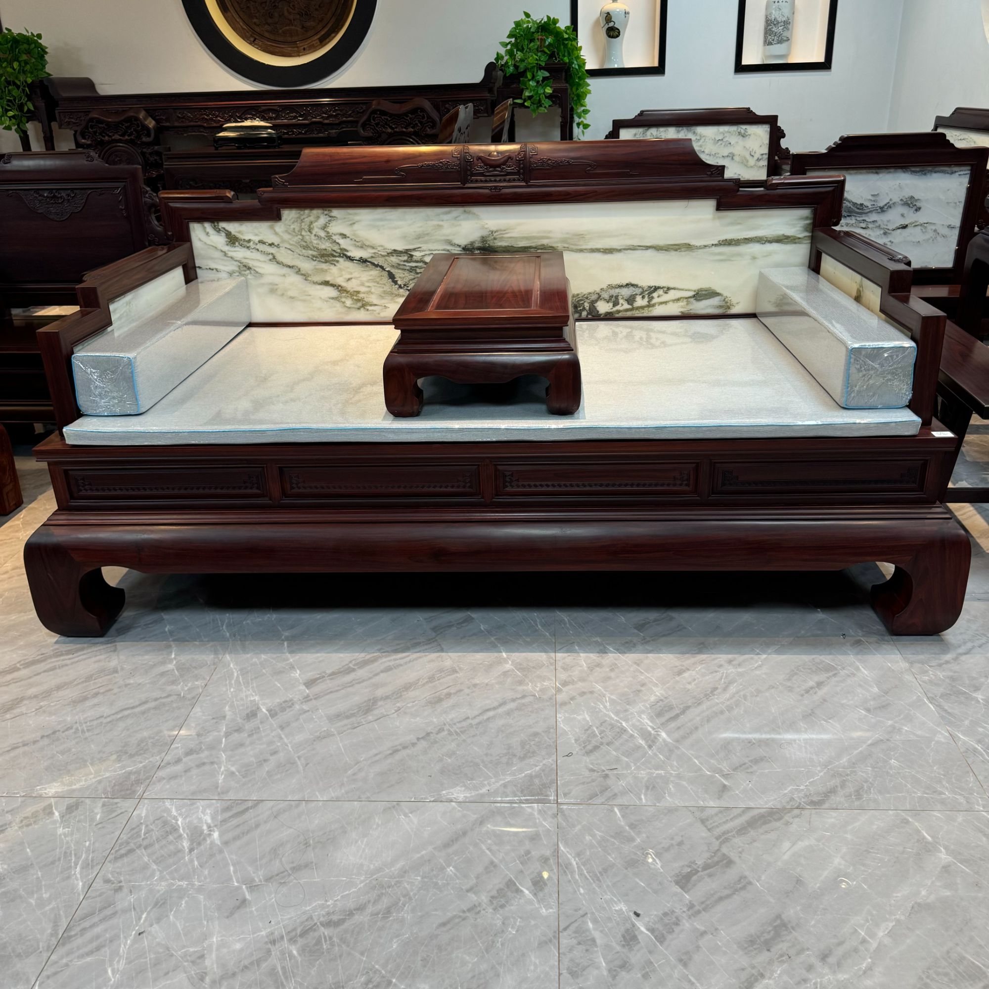 临时链接罗汉床 简约大气实木罗汉床新中式榫卯结构加大款