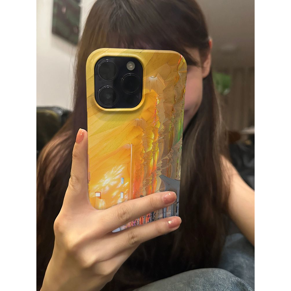 名作圣家堂适用苹果15PROMAX手机壳iPhone14艺术13油画12防摔11套