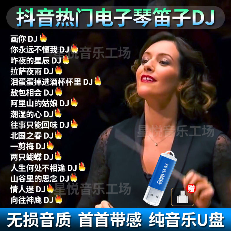 2023抖音热门流行电子琴笛子DJ合奏通用音乐U盘纯音乐MP3/4高音质