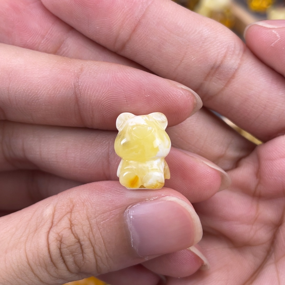 琥珀裸石未镶嵌蜜蜡