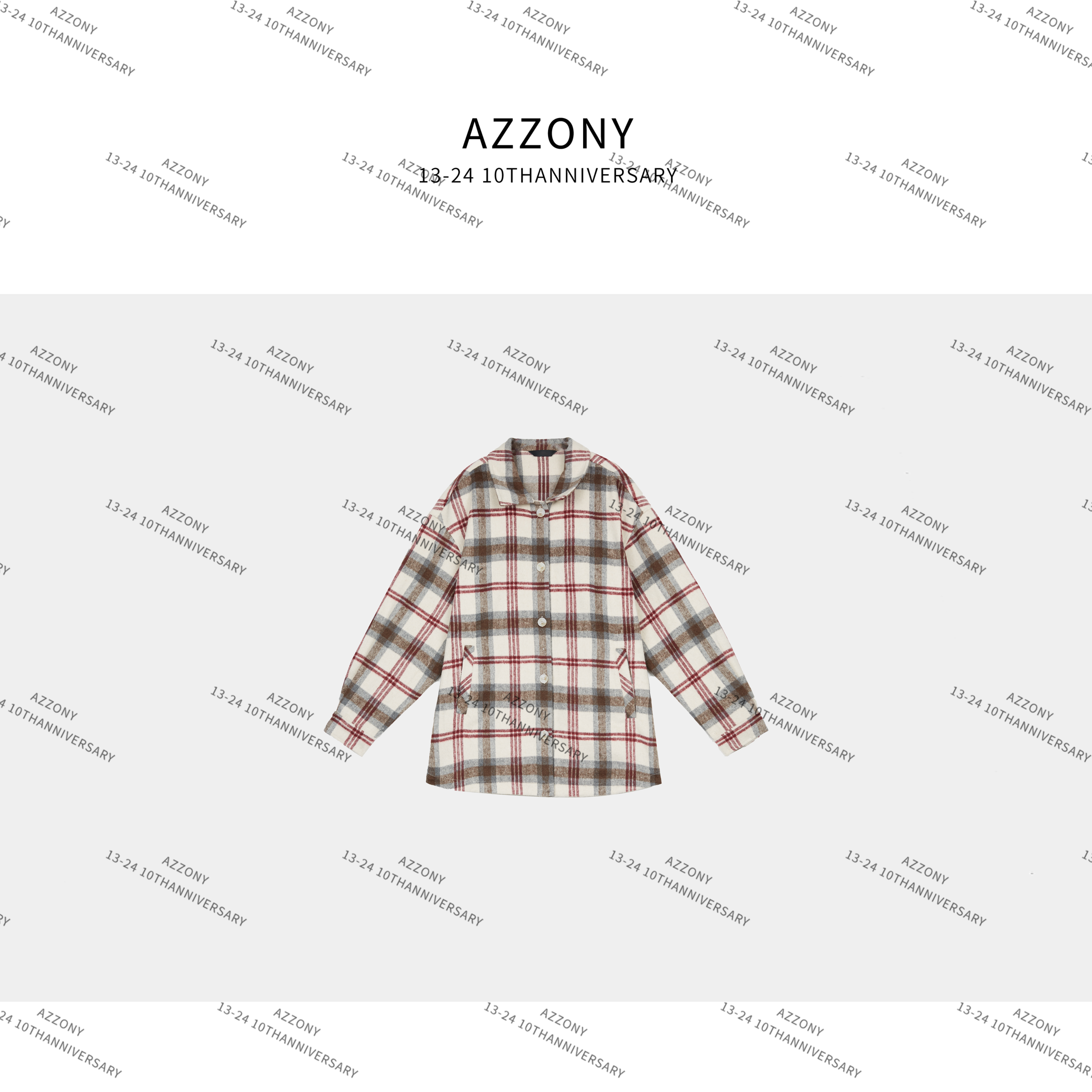 AZ Q YYL  绒感格子衬衫    DWWJ247022