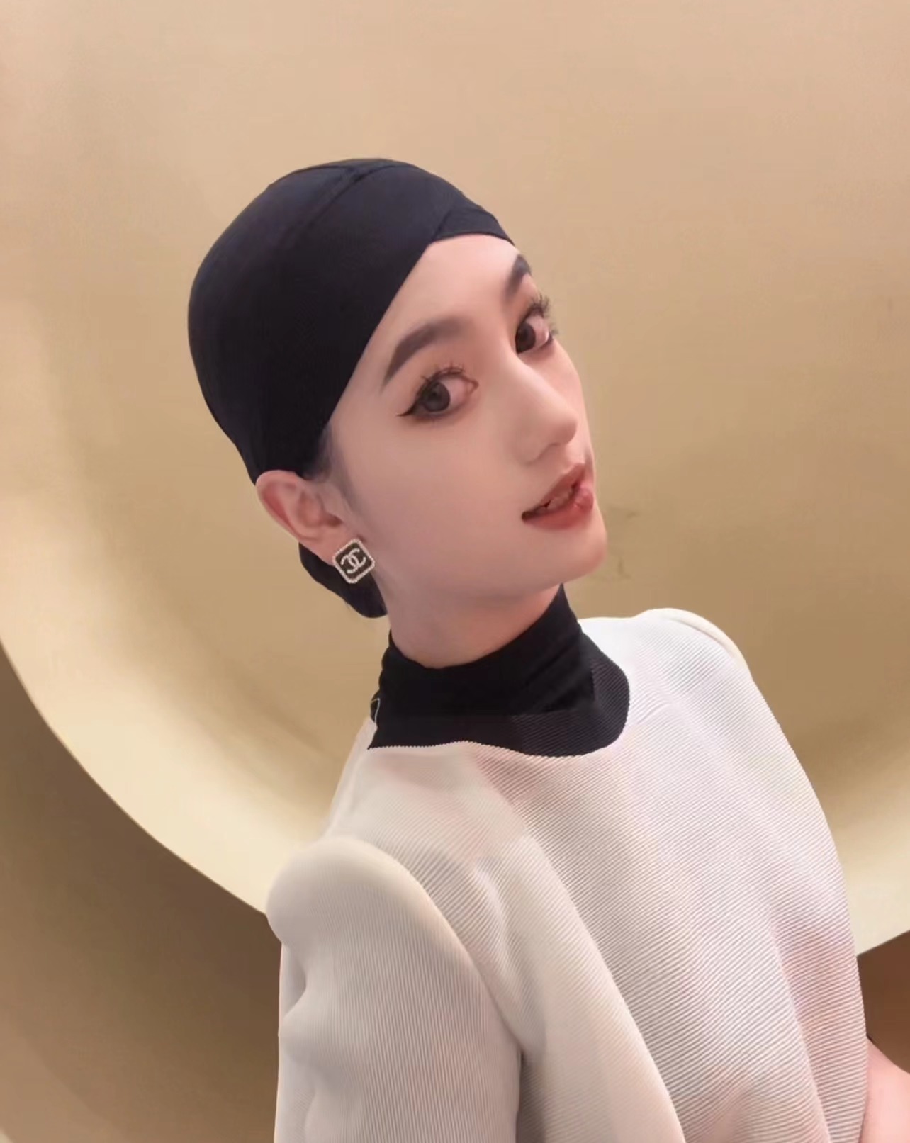 艾米同款包脸打底帽