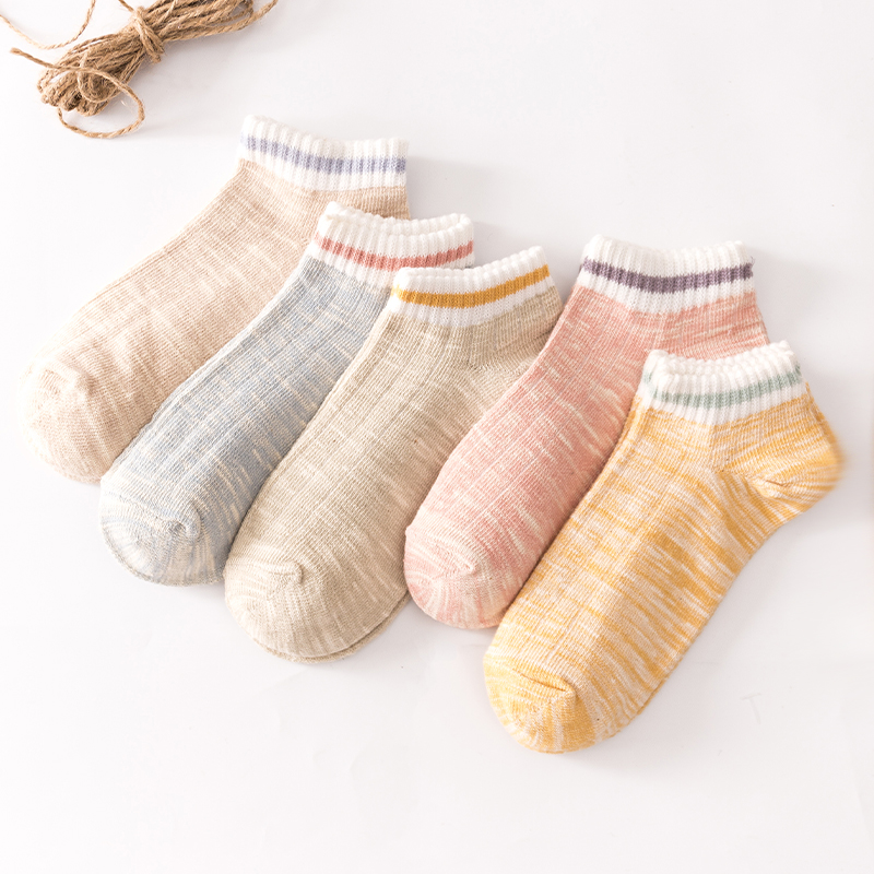 短筒袜女士春夏ins潮流袜浅口船袜日系学院风低帮短筒棉袜子吸汗