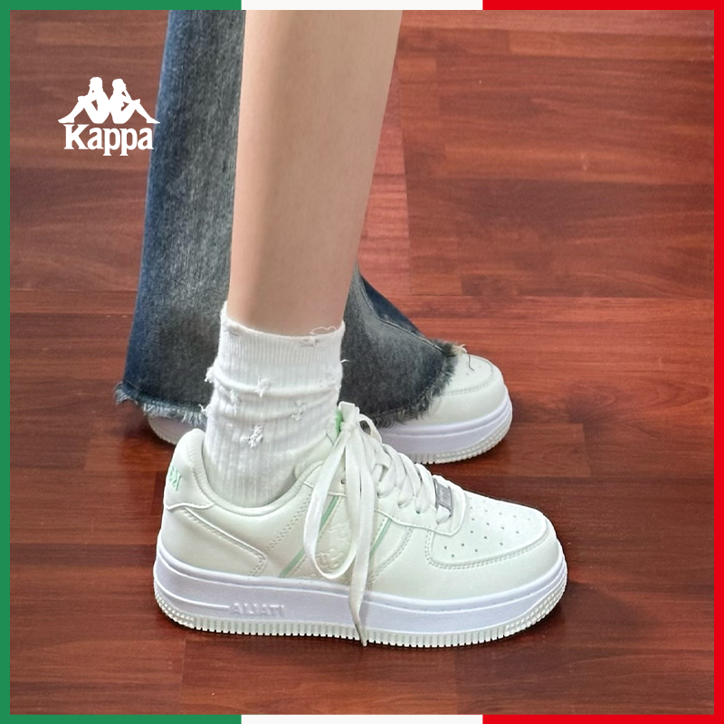 Kappa小白鞋女款2025秋冬新款爆款软底增高板鞋百搭休闲运动鞋子