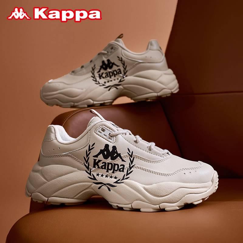 Kappa卡帕春季老爹鞋经典复古休闲运动男鞋时尚耐磨防滑K0DZ5MC30
