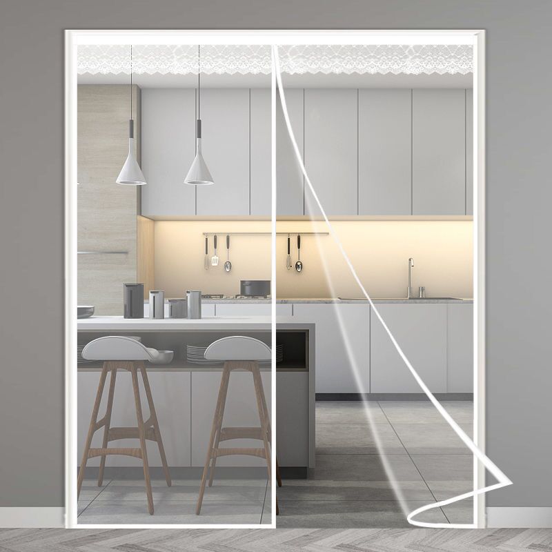 空调门帘夏季防油烟免打孔隔断磁吸静音家用卧室冬天挡风防冷气