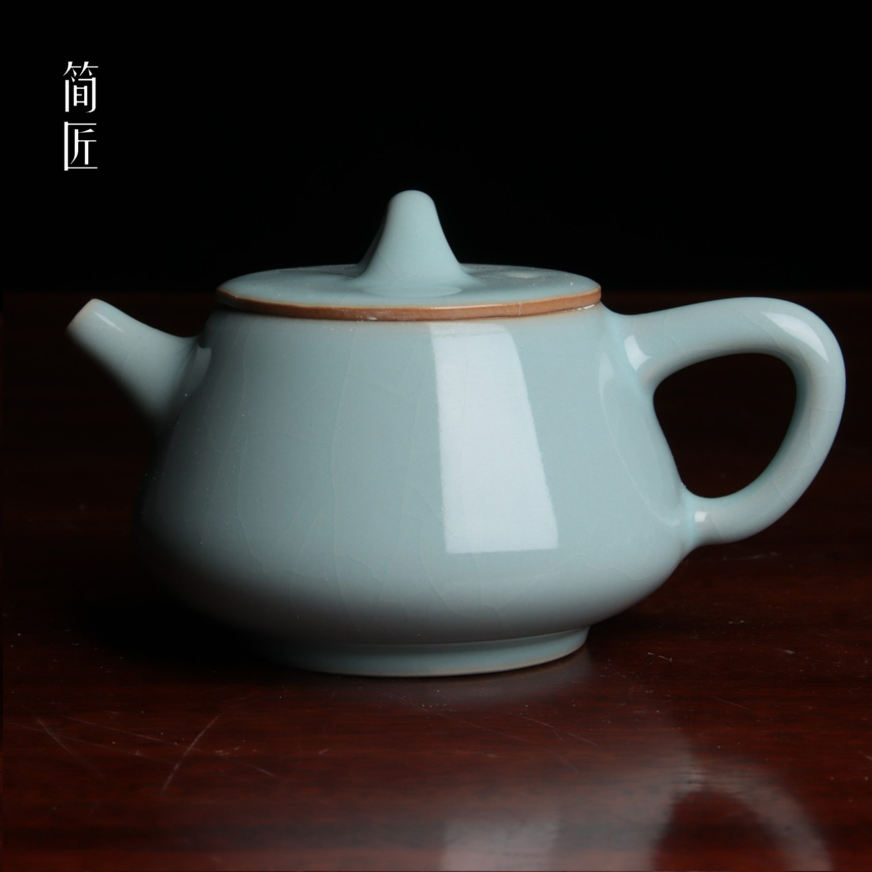简匠 汝州原矿高端汝窑手工高石瓢壶