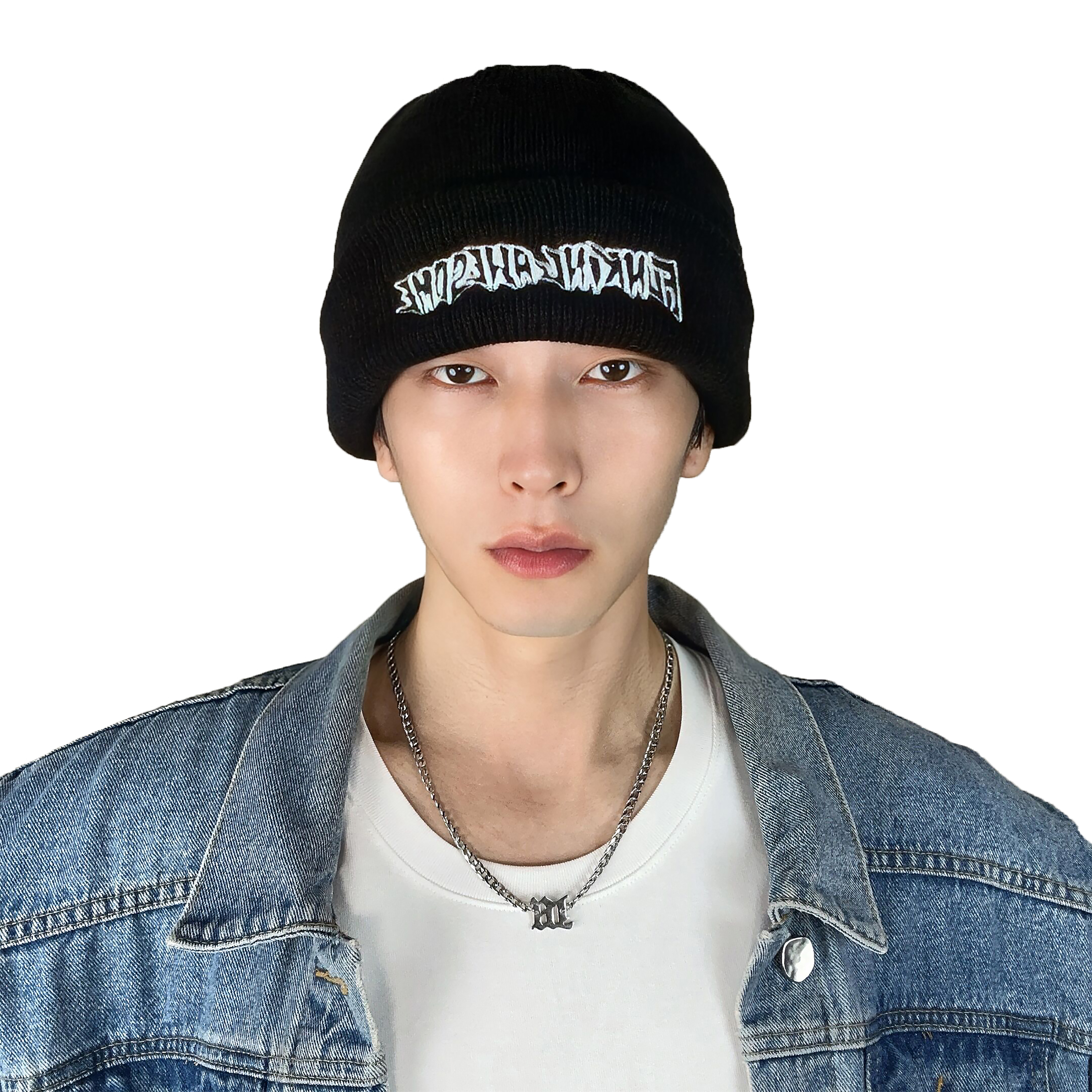 达人专属暖冬高品质刺绣字母毛线针织帽子男女大头围保暖嘻哈冷帽