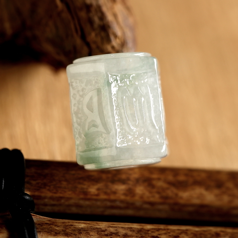 石之富珠宝缅甸天然翡翠冰糯飘花路路通吊坠