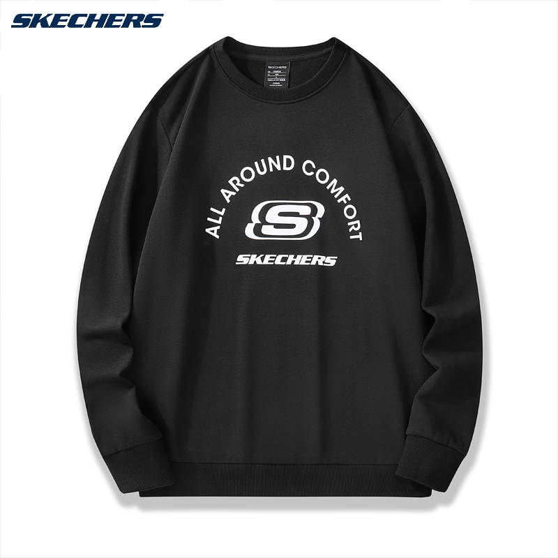 SKECHERS/斯凯奇2025年新款秋冬男女同款情侣装百搭套头潮流卫衣