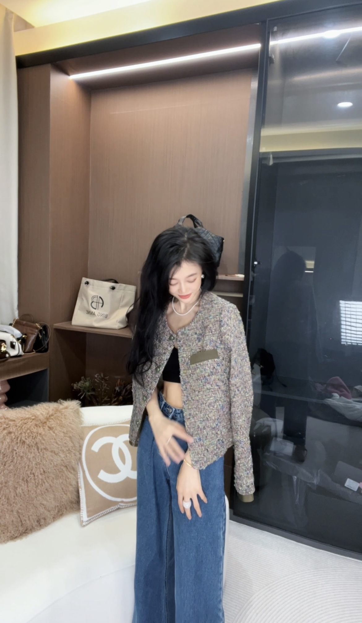 原创定制面料小香风外套财阀千金外套洋气衣服女