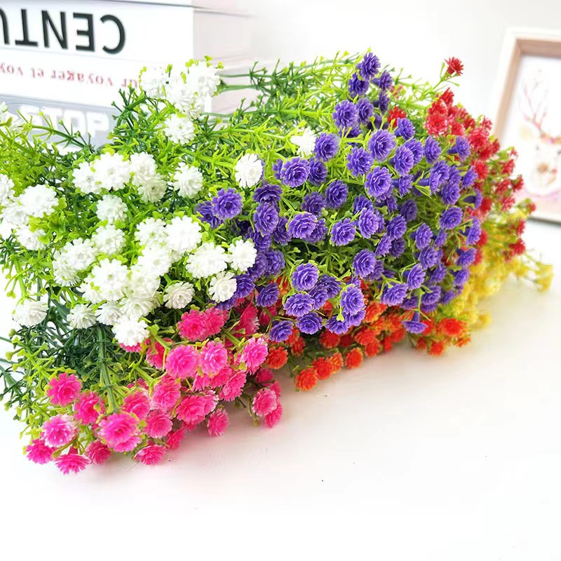 满天星仿真 手工配花塑料花DIY手工花束配花草包装材料简约点缀