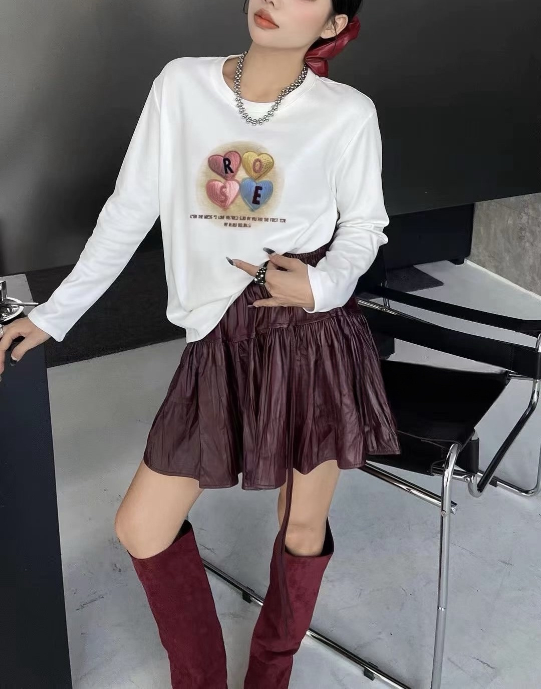 精品德绒打底上衣长袖