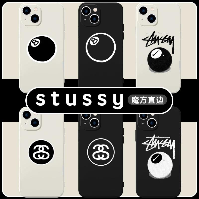 Stussy手机壳苹果15适用华为mate60pro联名iphone14promax手机壳