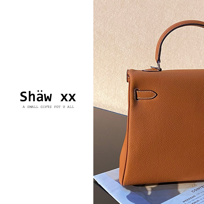 Shaw xx【午后街角】新款头层牛皮轻奢女士真皮手提小方包 KL-28#