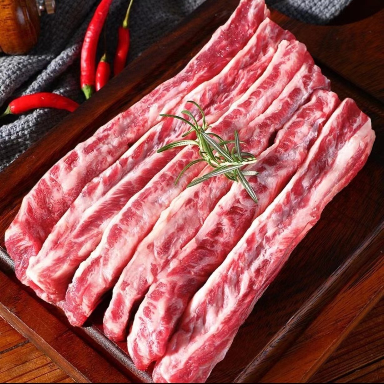 【宁夏泾源黄牛肉-牛肋条（去骨）】原切肥瘦相间雪花  3斤起拍