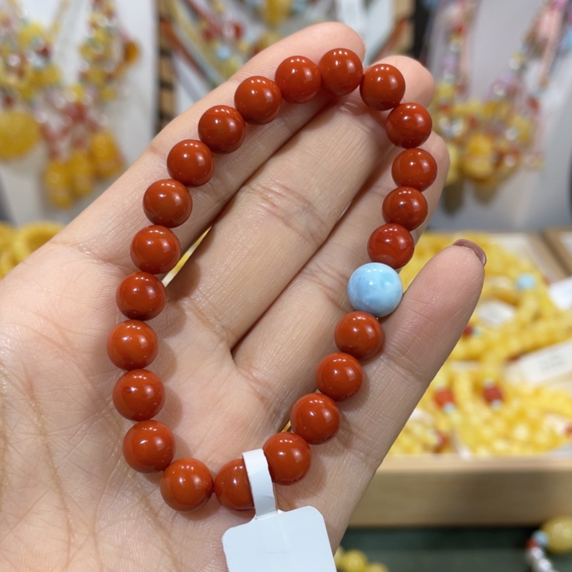 【闪购商品】南红玛瑙手链未镶嵌哈*冉